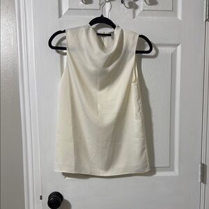 Elegant Cream Sleeveless Top H&M